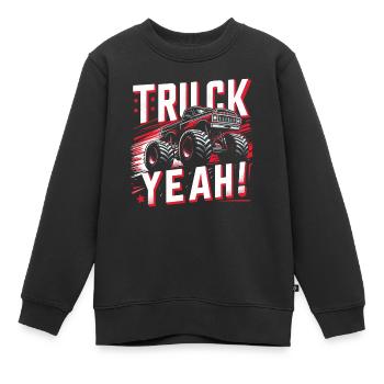 Monster Truck Auto Trucks - Sweat Premium enfant bio - noir - Devant - AI Model Kid Female (0cm)