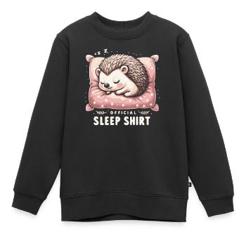Hérisson, Piquant, Animal, Hérisson - Sweat Premium enfant bio - noir - Devant - AI Model Kid Female (0cm)
