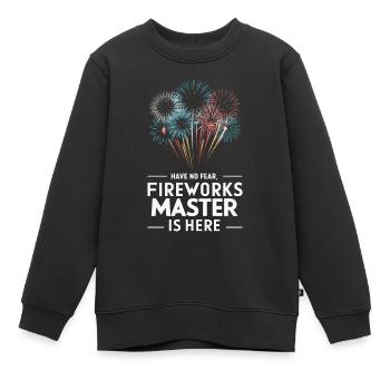Pyrotechniker Feuerwerk Pyrotechnik - Kinder Premium Organic Sweatshirt - Schwarz - Vorne - AI Model Kid Female (0cm)