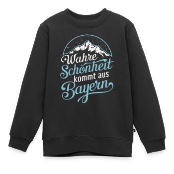 État libre de Bavière Bavarois - Sweat Premium enfant bio - noir - Devant - AI Model Kid Female (0cm)