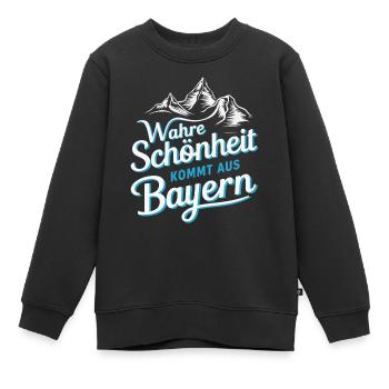 État libre de Bavière Bavarois - Sweat Premium enfant bio - noir - Devant - AI Model Kid Female (0cm)