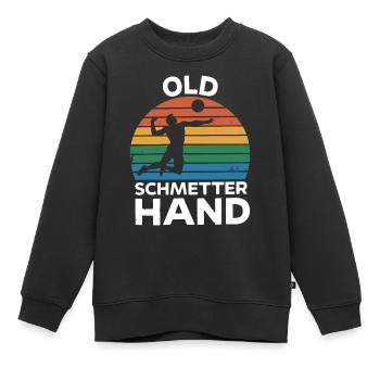 Volleyball Beach Volleyball Sports Volleyball Players - Kids Premium Organic Sweatshirt - black - Front - AI Model Kid Female (0cm)