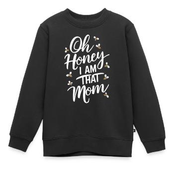 abeille abeille apicultrice abeille abeille - Sweat Premium enfant bio - noir - Devant - AI Model Kid Female (0cm)