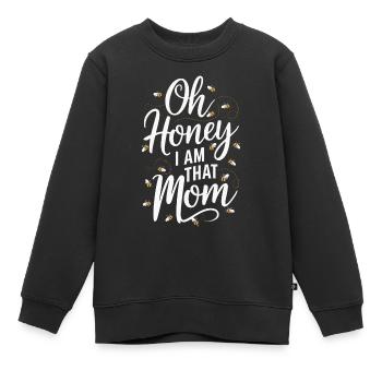 abeille abeille apicultrice abeille abeille - Sweat Premium enfant bio - noir - Devant - AI Model Kid Female (0cm)