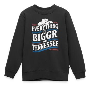 Tennessee USA Amerika - Kinder Premium Organic Sweatshirt - Schwarz - Vorne - AI Model Kid Female (0cm)