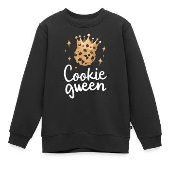 Cookies Cookie Keks Kekse Schokolade - Kinder Premium Organic Sweatshirt - Schwarz - Vorne - AI Model Kid Female (0cm)
