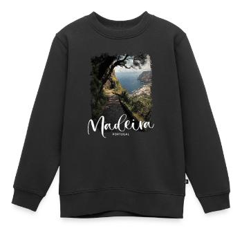 Île de Madère Portugal Vacances Visites Souvenirs - Sweat Premium enfant bio - noir - Devant - AI Model Kid Female (0cm)