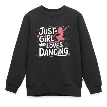Tanzen Tänzer Tanzen - Kinder Premium Organic Sweatshirt - Schwarz - Vorne - AI Model Kid Female (0cm)