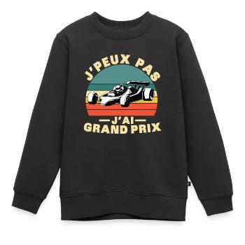 Ich kann nicht, ich habe einen tollen Preis - Kinder Premium Organic Sweatshirt - Schwarz - Vorne - AI Model Kid Female (0cm)