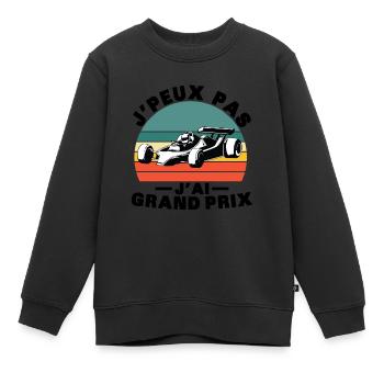 Ich kann nicht, ich habe einen tollen Preis - Kinder Premium Organic Sweatshirt - Schwarz - Vorne - AI Model Kid Female (0cm)