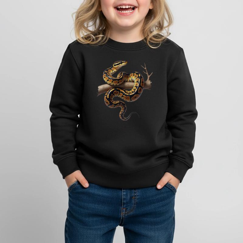 Königspython Schlangen Liebhaber Terrarium Python Kinder Premium Organic Sweatshirt