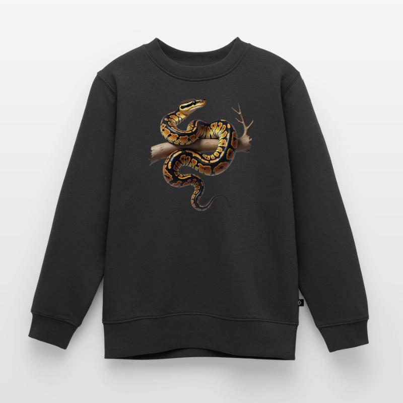 King Python Snakes Lover Terrarium Python Kids Premium Organic Sweatshirt
