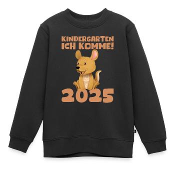 kiKindergarten 2025 Kids Gift Kita 2025 Décoration - Sweat Premium enfant bio - noir - Devant - AI Model Kid Female (0cm)