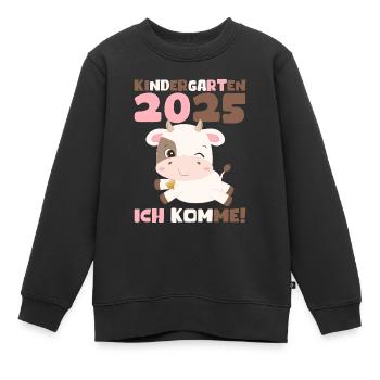 kiKindergarten 2025 Kids Gift Kita 2025 Décoration - Sweat Premium enfant bio - noir - Devant - AI Model Kid Female (0cm)
