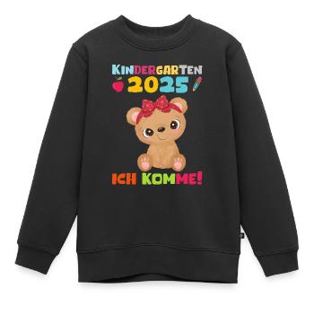 kiKindergarten 2025 Kids Gift Kita 2025 Décoration - Sweat Premium enfant bio - noir - Devant - AI Model Kid Female (0cm)
