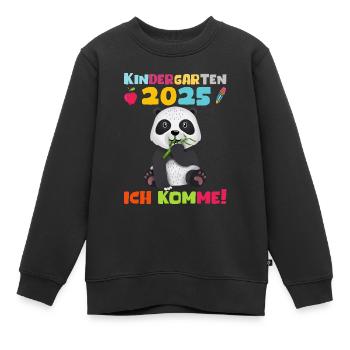 kiKindergarten 2025 Kids Gift Kita 2025 Décoration - Sweat Premium enfant bio - noir - Devant - AI Model Kid Female (0cm)