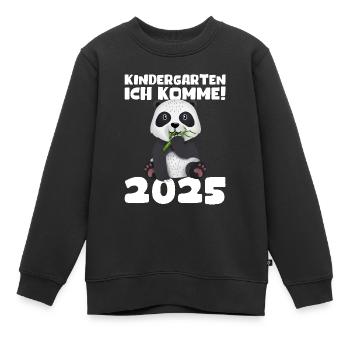 kiKindergarten 2025 Kids Gift Kita 2025 Décoration - Sweat Premium enfant bio - noir - Devant - AI Model Kid Female (0cm)