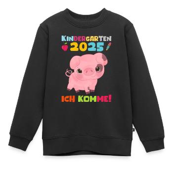 kiKindergarten 2025 Kids Gift Kita 2025 Décoration - Sweat Premium enfant bio - noir - Devant - AI Model Kid Female (0cm)