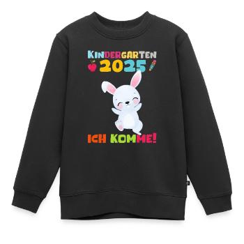kiKindergarten 2025 Kids Gift Kita 2025 Décoration - Sweat Premium enfant bio - noir - Devant - AI Model Kid Female (0cm)