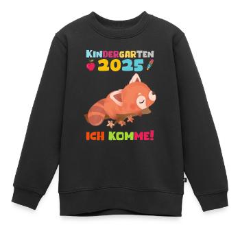 kKindergarten 2025 Kids Gift Kita 2025 Décoration - Sweat Premium enfant bio - noir - Devant - AI Model Kid Female (0cm)