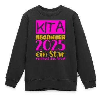 Abschied Kindergarten 2025 Geschenk Mädchen Jungen - Kinder Premium Organic Sweatshirt - Schwarz - Vorne - AI Model Kid Female (0cm)