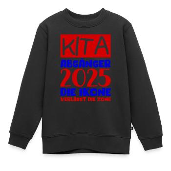 Adieu Maternelle 2025 Cadeau Fille Garçons - Sweat Premium enfant bio - noir - Devant - AI Model Kid Female (0cm)