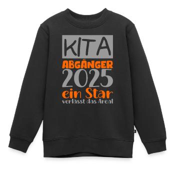 Abschied Kindergarten 2025 Geschenk Mädchen Jungen - Kinder Premium Organic Sweatshirt - Schwarz - Vorne - AI Model Kid Female (0cm)