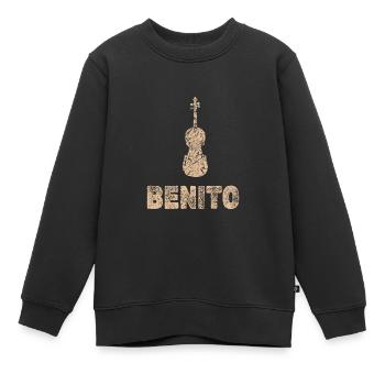 Bratsche Benito - Kinder Premium Organic Sweatshirt - Schwarz - Vorne - AI Model Kid Female (0cm)