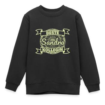 Beste Kollegin Arbeitskollegin Sandra - Kinder Premium Organic Sweatshirt - Schwarz - Vorne - AI Model Kid Female (0cm)