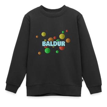 Baldur ball pit - Kids Premium Organic Sweatshirt - black - Front - AI Model Kid Female (0cm)