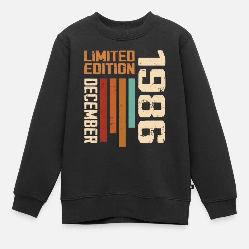 Décembre 1986 - 1986 Décembre - Sweat Premium enfant bio - noir