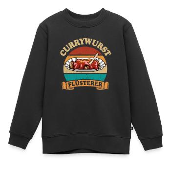 Currywurst Flüsterer - Kinder Premium Organic Sweatshirt - Schwarz - Vorne - AI Model Kid Female (0cm)