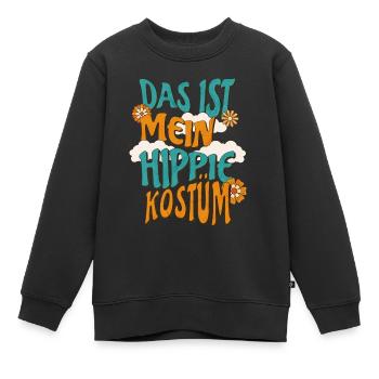 Hippie Kostüm - Kinder Premium Organic Sweatshirt - Schwarz - Vorne - AI Model Kid Female (0cm)