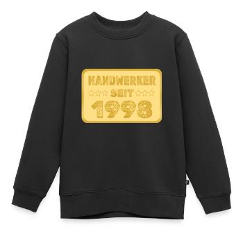 Witzig 1998 - Kinder Premium Organic Sweatshirt - Schwarz - Vorne - AI Model Kid Female (0cm)