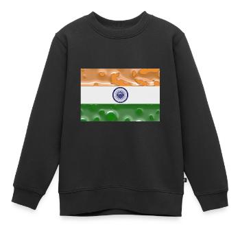 Indien - Kinder Premium Organic Sweatshirt - Schwarz - Vorne - AI Model Kid Female (0cm)