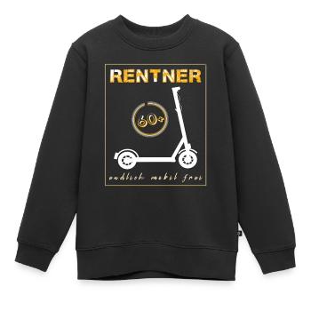Rentner mobil - Kinder Premium Organic Sweatshirt - Schwarz - Vorne - AI Model Kid Female (0cm)