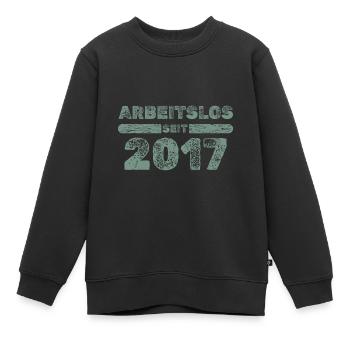 seit 2017 - Kinder Premium Organic Sweatshirt - Schwarz - Vorne - AI Model Kid Female (0cm)