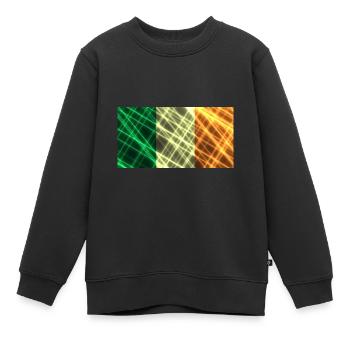 Irlande - Sweat Premium enfant bio - noir - Devant - AI Model Kid Female (0cm)