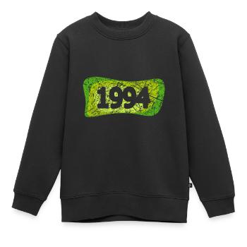 Retro Kratzer 1994 - Kinder Premium Organic Sweatshirt - Schwarz - Vorne - AI Model Kid Female (0cm)