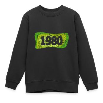 Kratzer 1980 - Kinder Premium Organic Sweatshirt - Schwarz - Vorne - AI Model Kid Female (0cm)