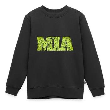 Cadeau Mia - Sweat Premium enfant bio - noir - Devant - AI Model Kid Female (0cm)