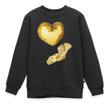 Kartoffel - Kinder Premium Organic Sweatshirt - Schwarz - Vorne - AI Model Kid Female (0cm)