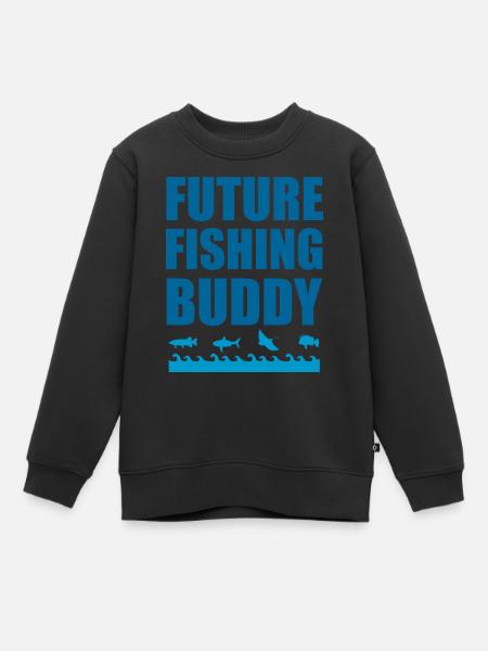 future fishing buddy - Sweat Premium enfant bio - noir