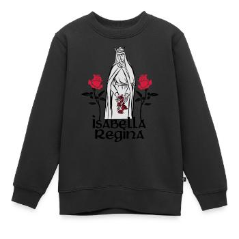 Isabella Regina Portugal - Kinder Premium Organic Sweatshirt - Schwarz - Vorne - AI Model Kid Female (0cm)