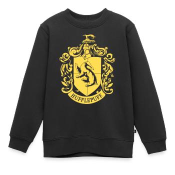 Harry Potter Hufflepuff Wappen - Kinder Premium Organic Sweatshirt - Schwarz - Vorne - AI Model Kid Female (0cm)