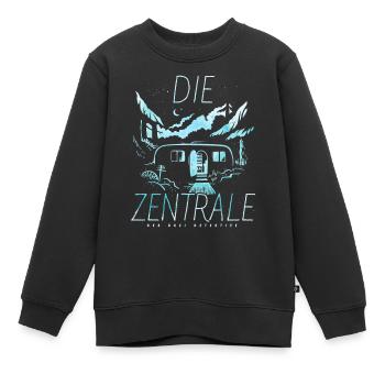 Die Drei ??? Die Zentrale - Kinder Premium Organic Sweatshirt - Schwarz - Vorne - AI Model Kid Female (0cm)