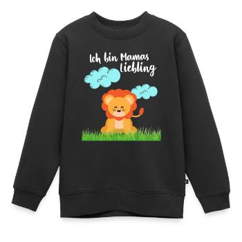 Mamas Liebling Löwe - Kinder Premium Organic Sweatshirt - Schwarz - Vorne - AI Model Kid Female (0cm)