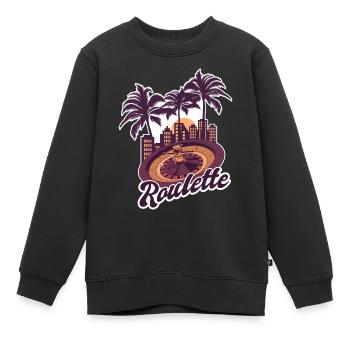 Roulette Miami - Kinder Premium Organic Sweatshirt - Schwarz - Vorne - AI Model Kid Female (0cm)