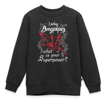Cornemuse Cornemuse Cornemuse - Sweat Premium enfant bio - noir - Devant - AI Model Kid Female (0cm)