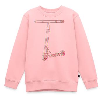 Trottinette acrobatique cool avec effet RVB pour scooters - Sweat Premium enfant bio - rose - Devant - AI Model Kid Female (0cm)